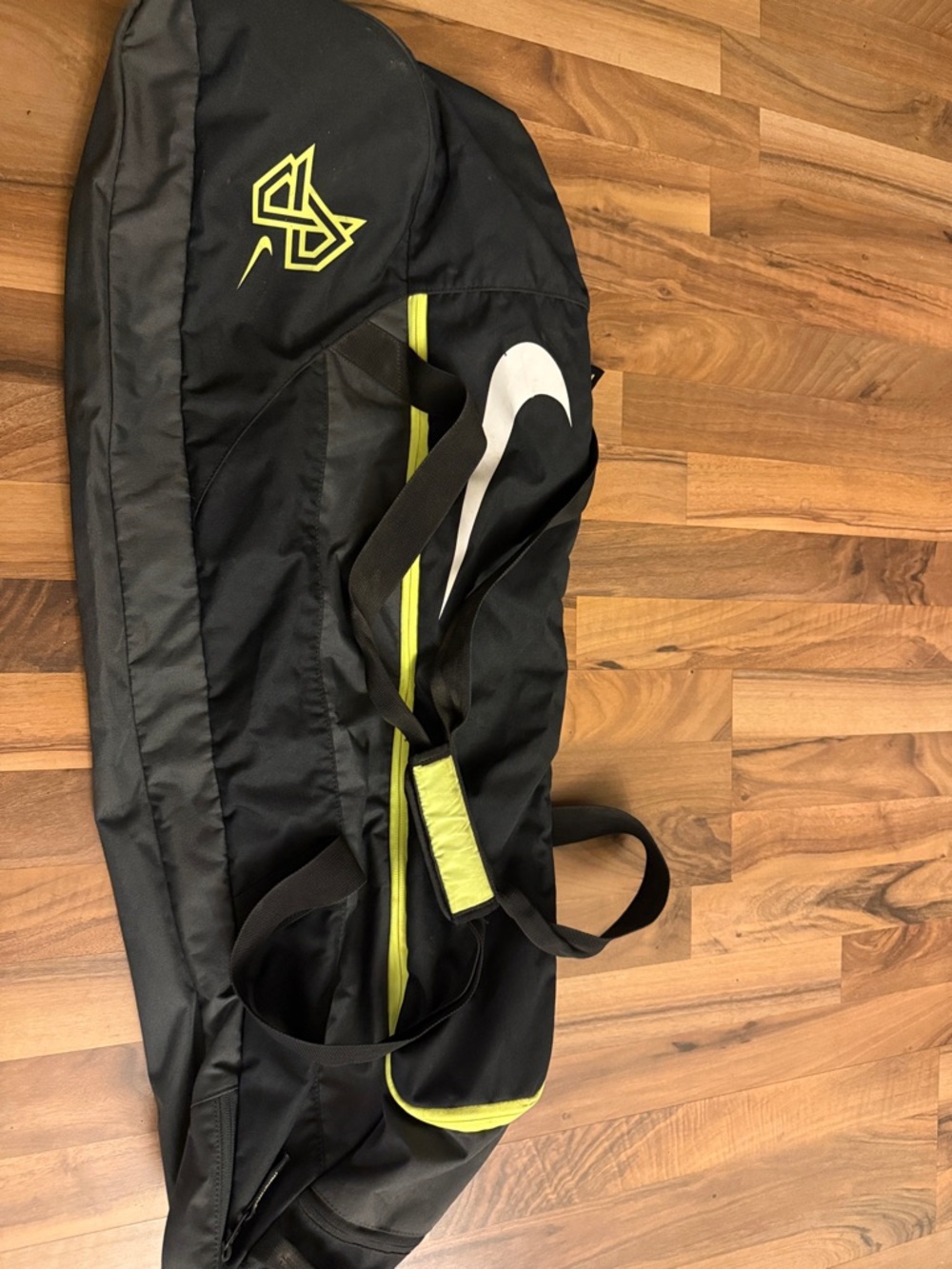 Nike Black with Neon Yellow Accent Baseball/ softball bat  bag